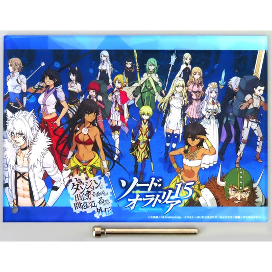 Group Is It Wrong to Try to Pick Up Girls in a Dungeon? On the Side Sword Oratoria Light Novel Vol. 15 Gamers Limited Edition Original B6 Mini Acrylic Art Bonus Item [USED]