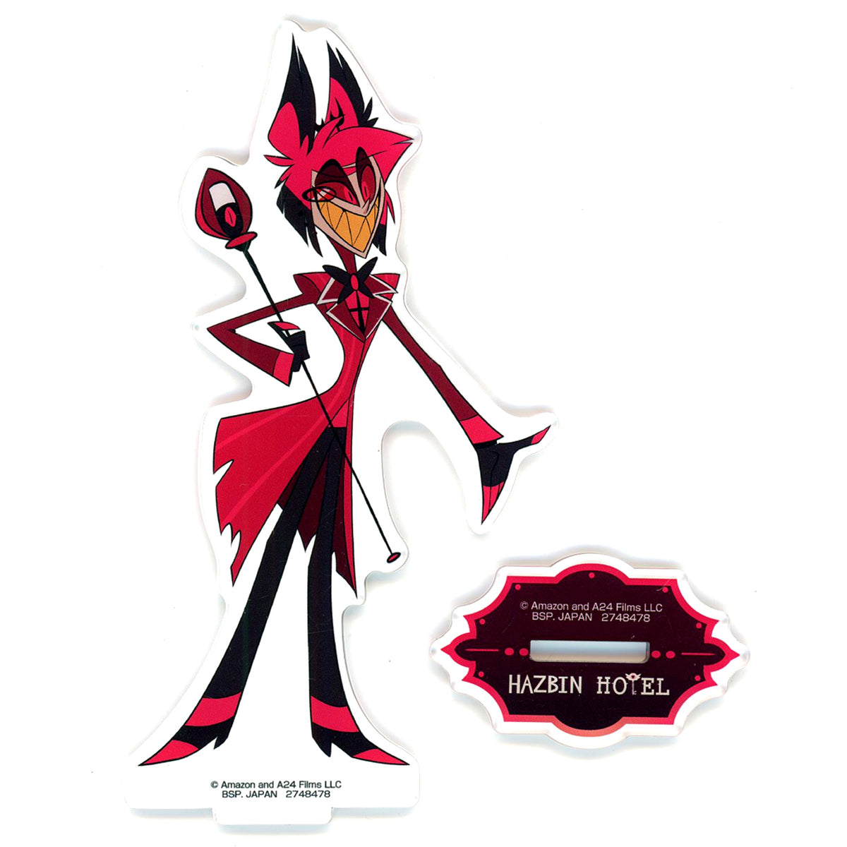 Alastor Acrylic Plate with Stand Hazbin Hotel [USED]