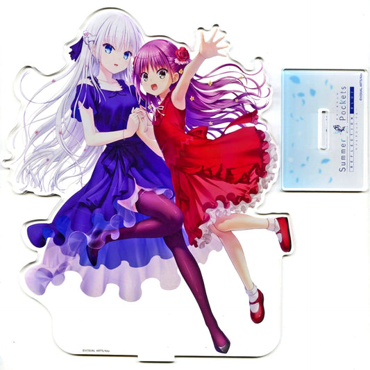 Shiroha Naruse and Umi Kato SP5th Ver. Summer Pockets REFLECTION BLUE Oversized Acrylic Stand [USED]