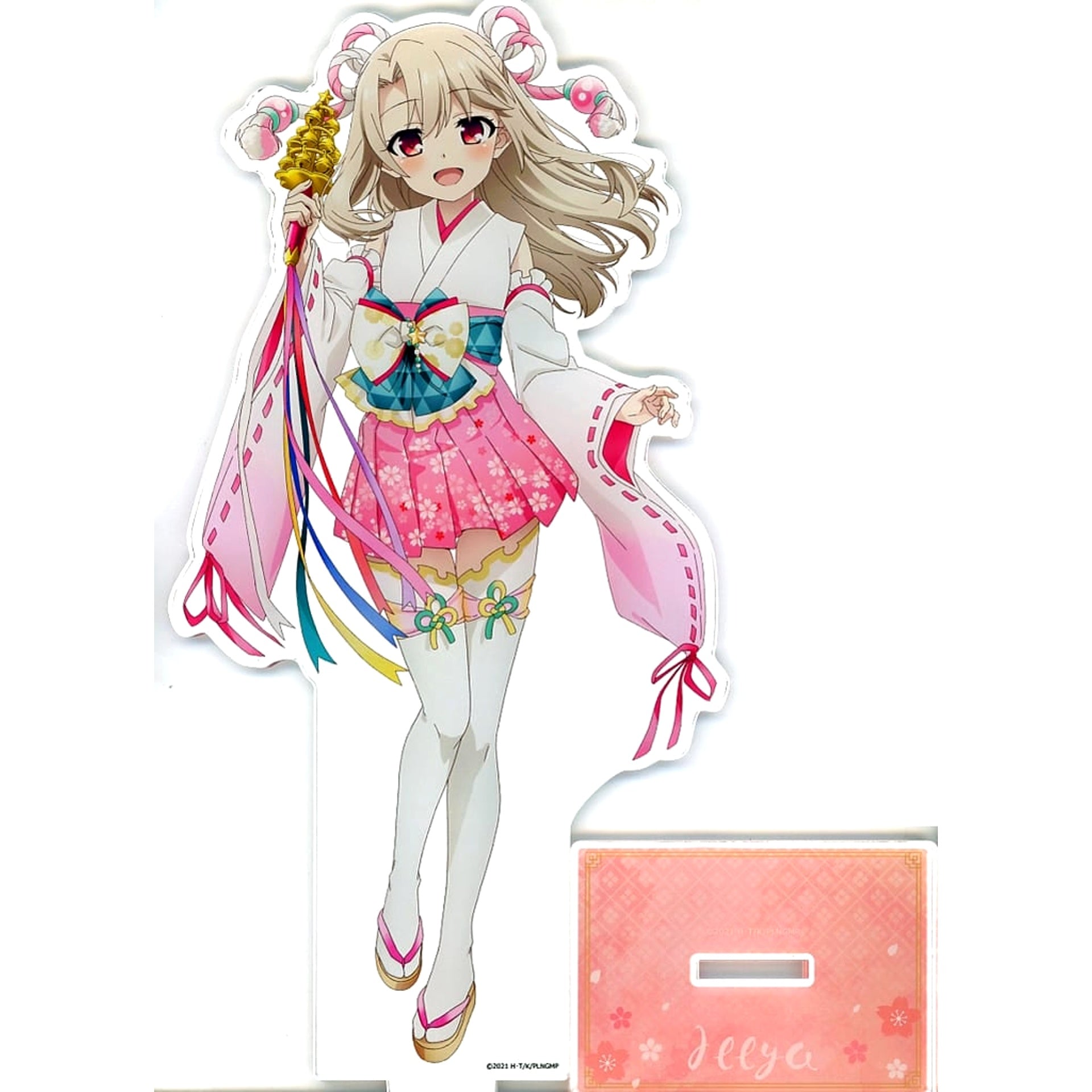 Fate/kaleid liner Prisma Illya: Licht Nameless Girl Illyasviel Von Einzbern Shrine Maiden Original Illustration Extra-Large Acrylic Stand Acrylic Stands [USED]