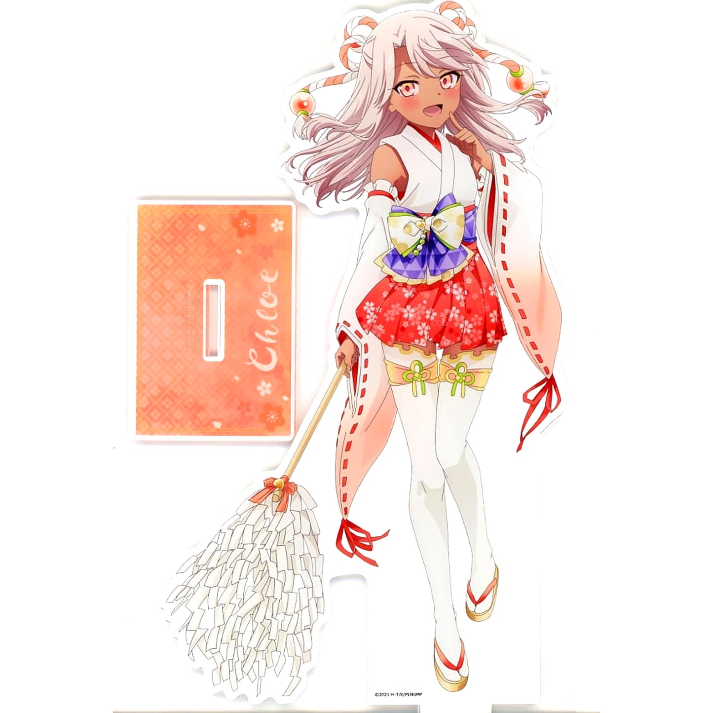 Chloe von Einzbern Shrine Maiden Fate/kaleid liner Prisma Illya Licht The Nameless Girl Newly Illustrated Extra Large Acrylic Stand [USED]