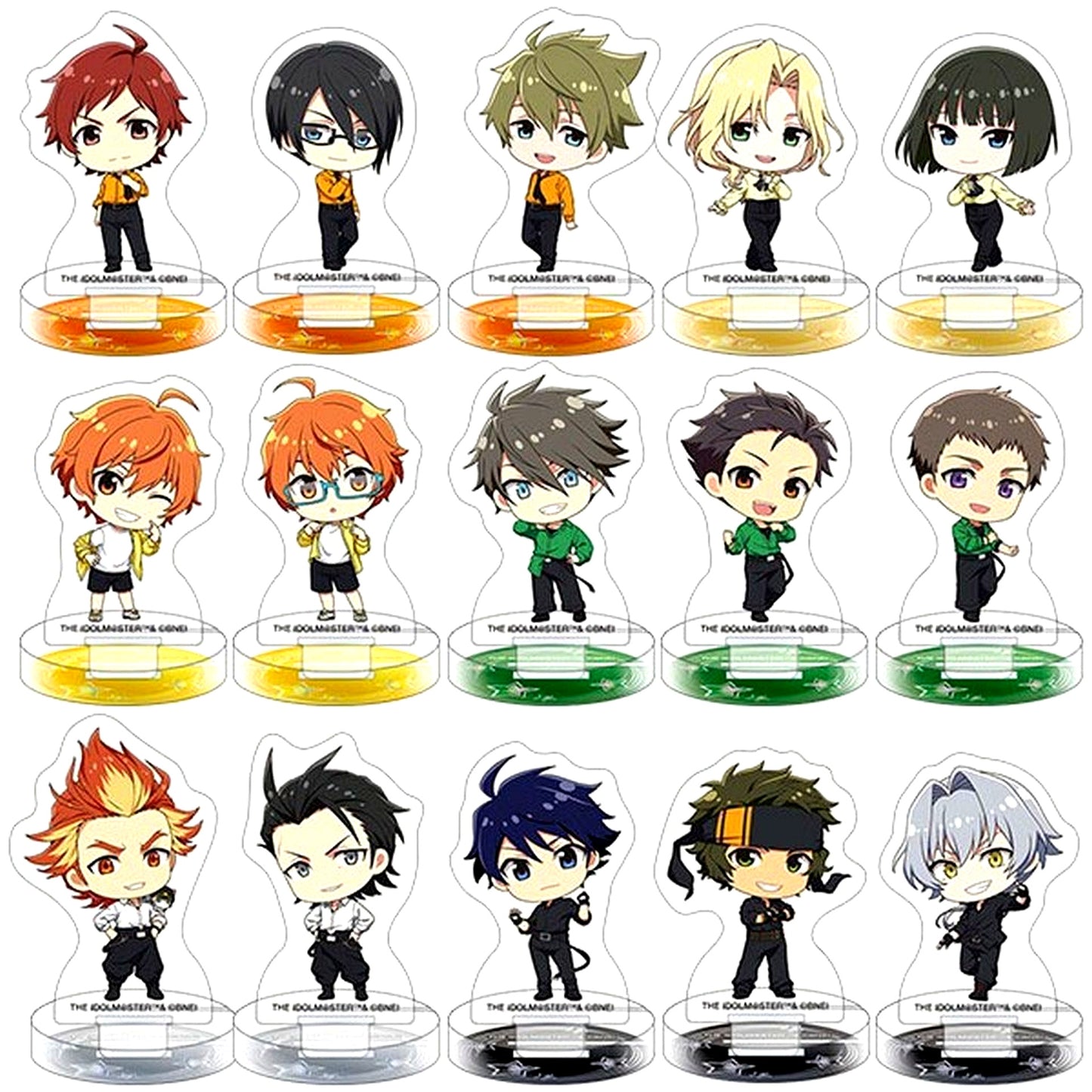 Set of 15 The Idolmaster SideM ChuaSta Miniature Acrylic Stand Collection M Fes 2025 [USED]
