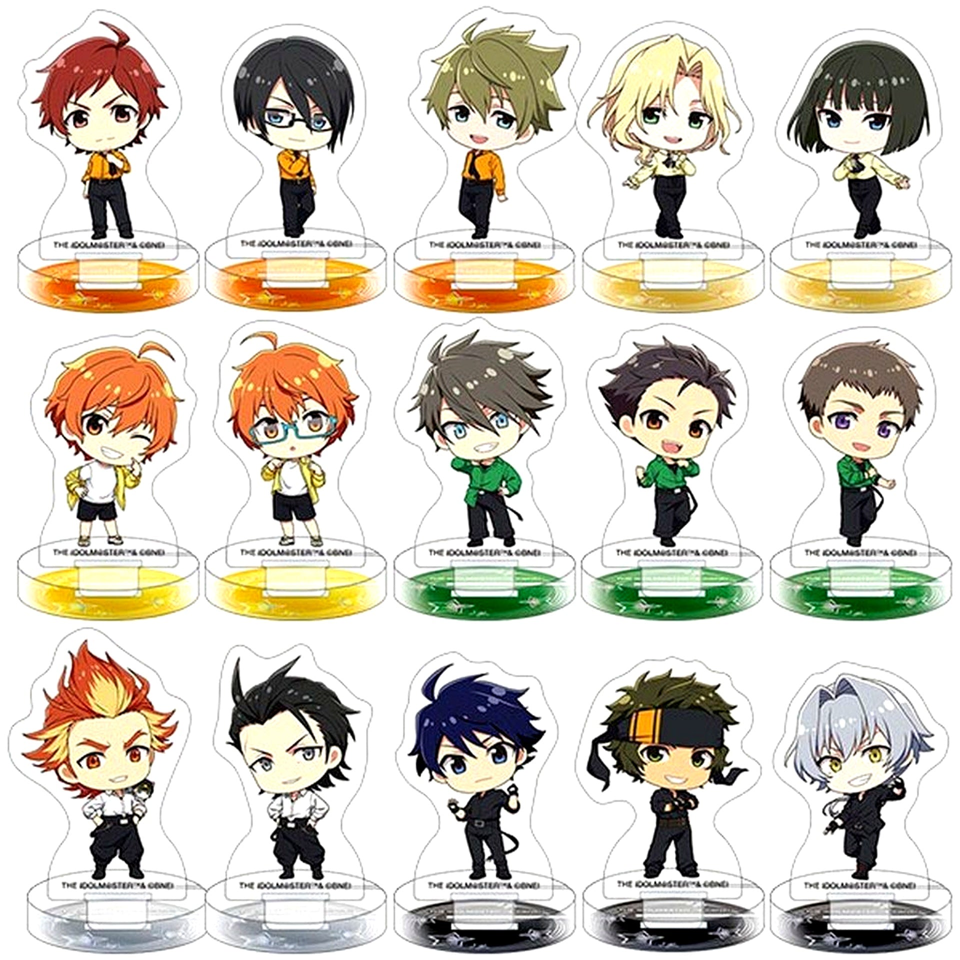 Set of 15 The Idolmaster SideM ChuaSta Miniature Acrylic Stand Collection M Fes 2025 [USED]