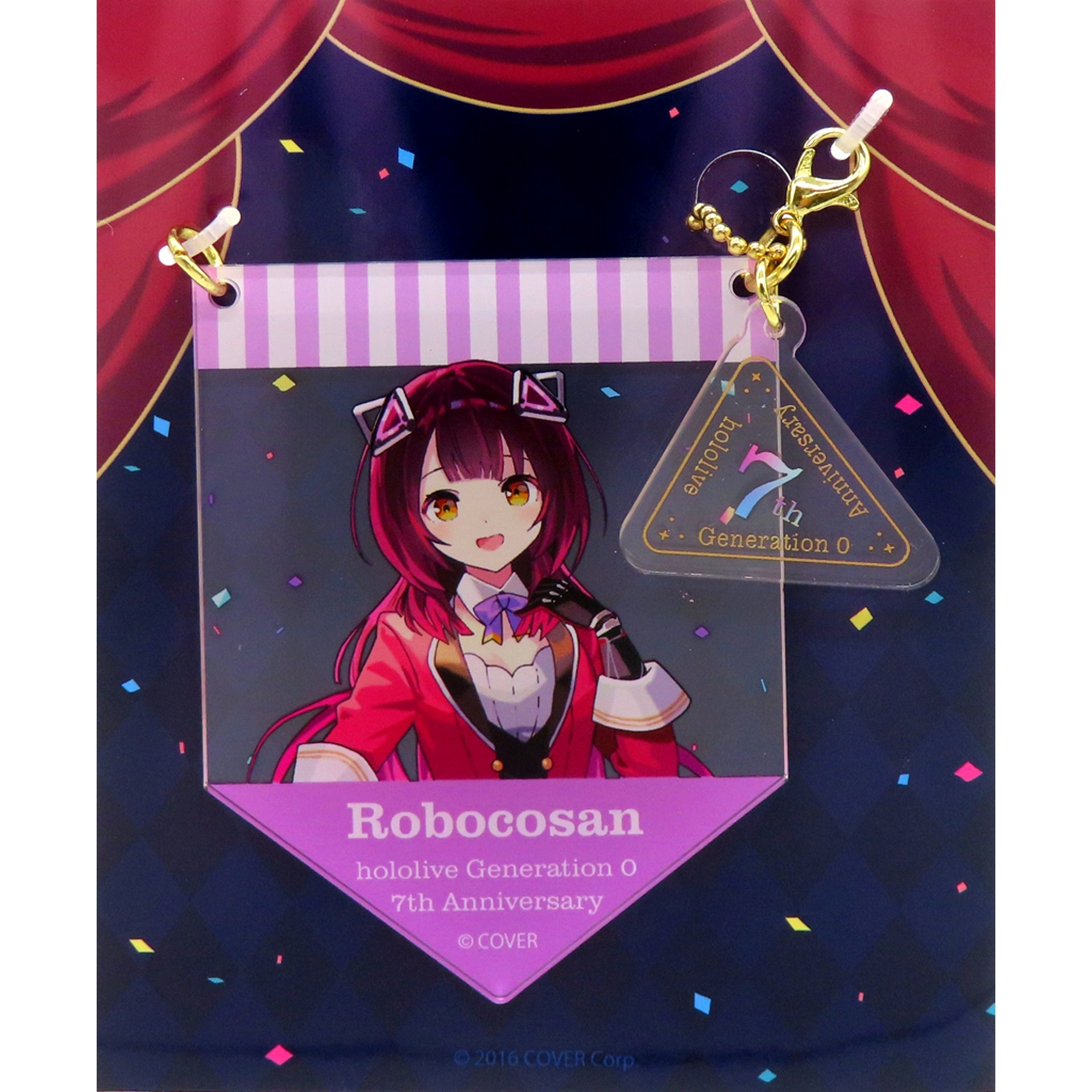 Roboco-san Hololive Garland Style Keychain Gen 0 7th Anniversary [USED]