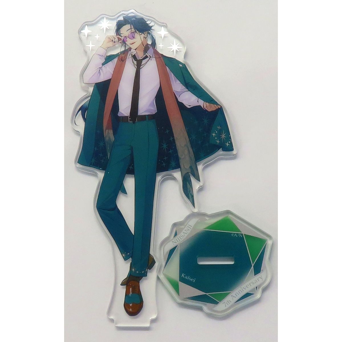 Kaisei Gold Foil Acrylic Stand Virtual YouTuber Nijisanji 7th Anniversary [USED]