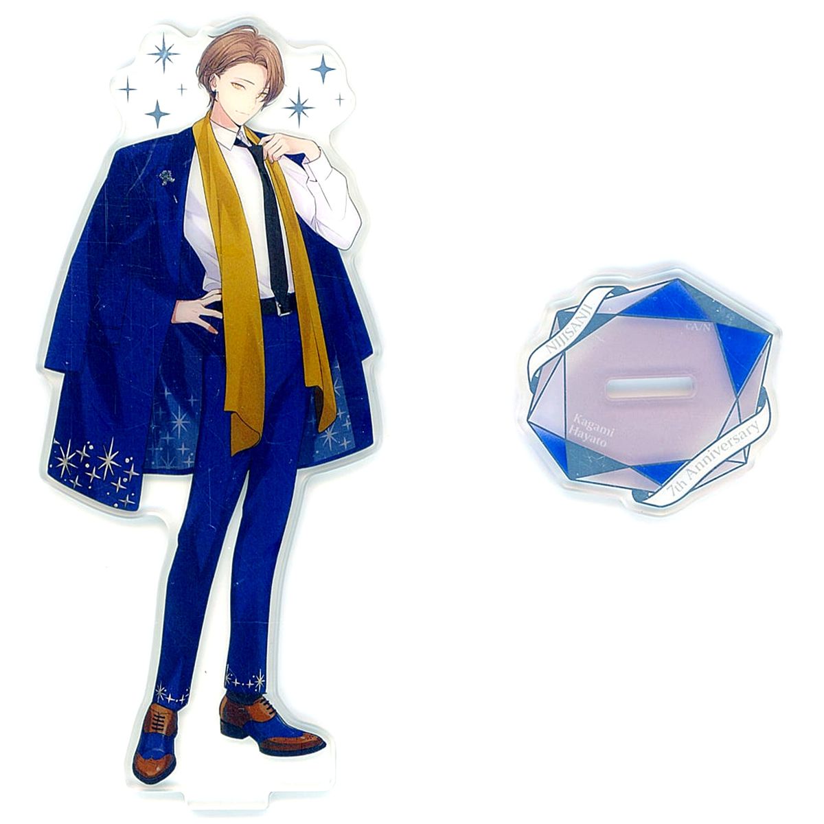 Kagami Hayato Virtual YouTuber Nijisanji Foil Stamped Acrylic Stand 7th Anniversary [USED]