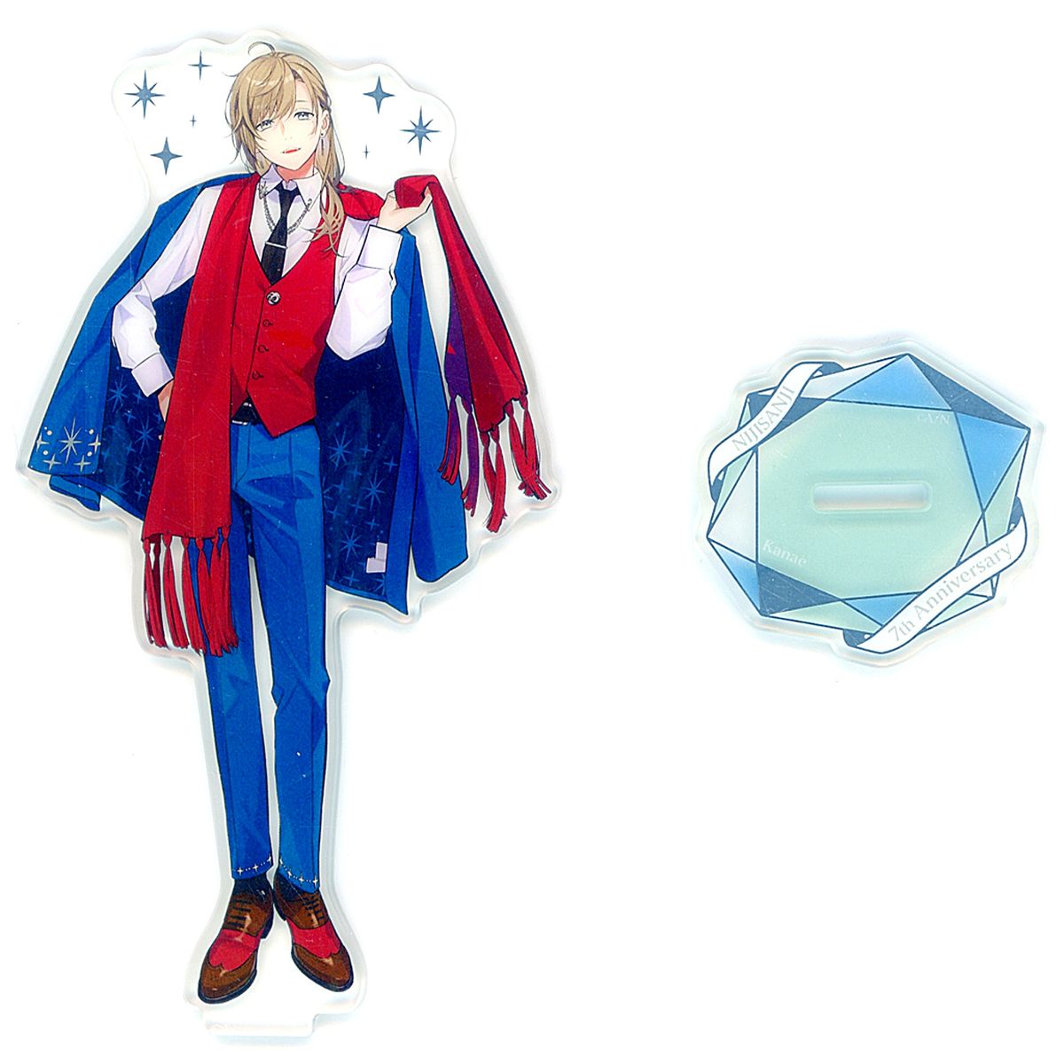 Kanae Gold Foil Acrylic Stand Virtual YouTuber Nijisanji 7th Anniversary [USED]