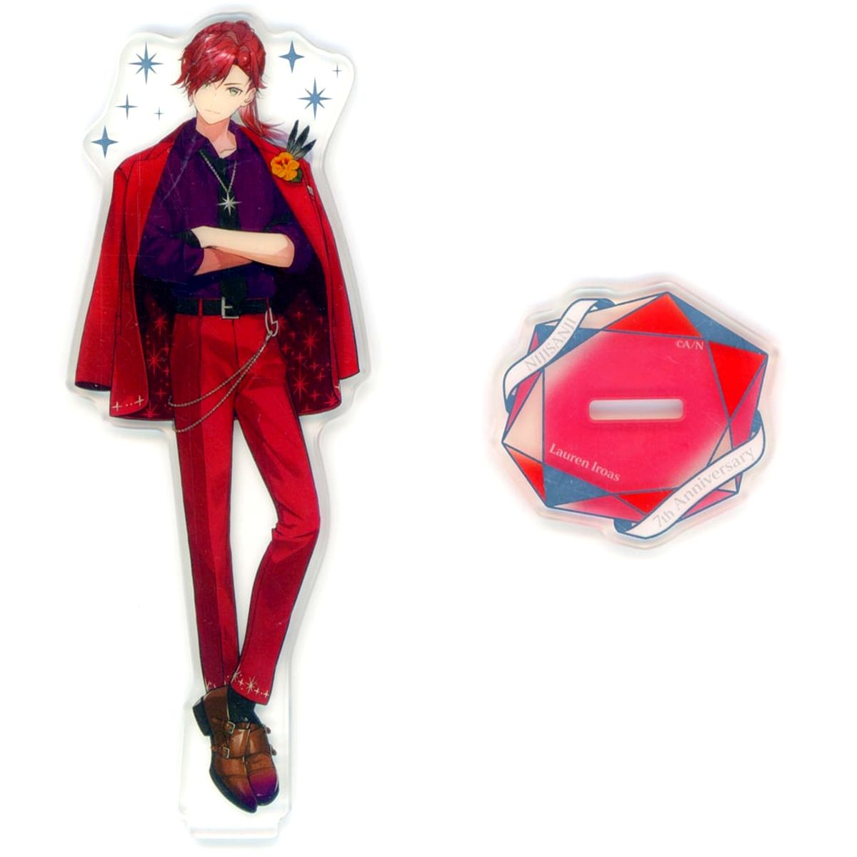 Lauren Iroas Foil Stamped Acrylic Stand Virtual YouTuber Nijisanji 7th Anniversary [USED]