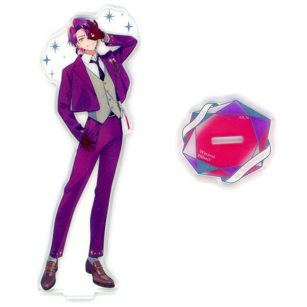 Watarai Hibari Gold Foil Acrylic Stand Virtual YouTuber Nijisanji 7th Anniversary [USED]