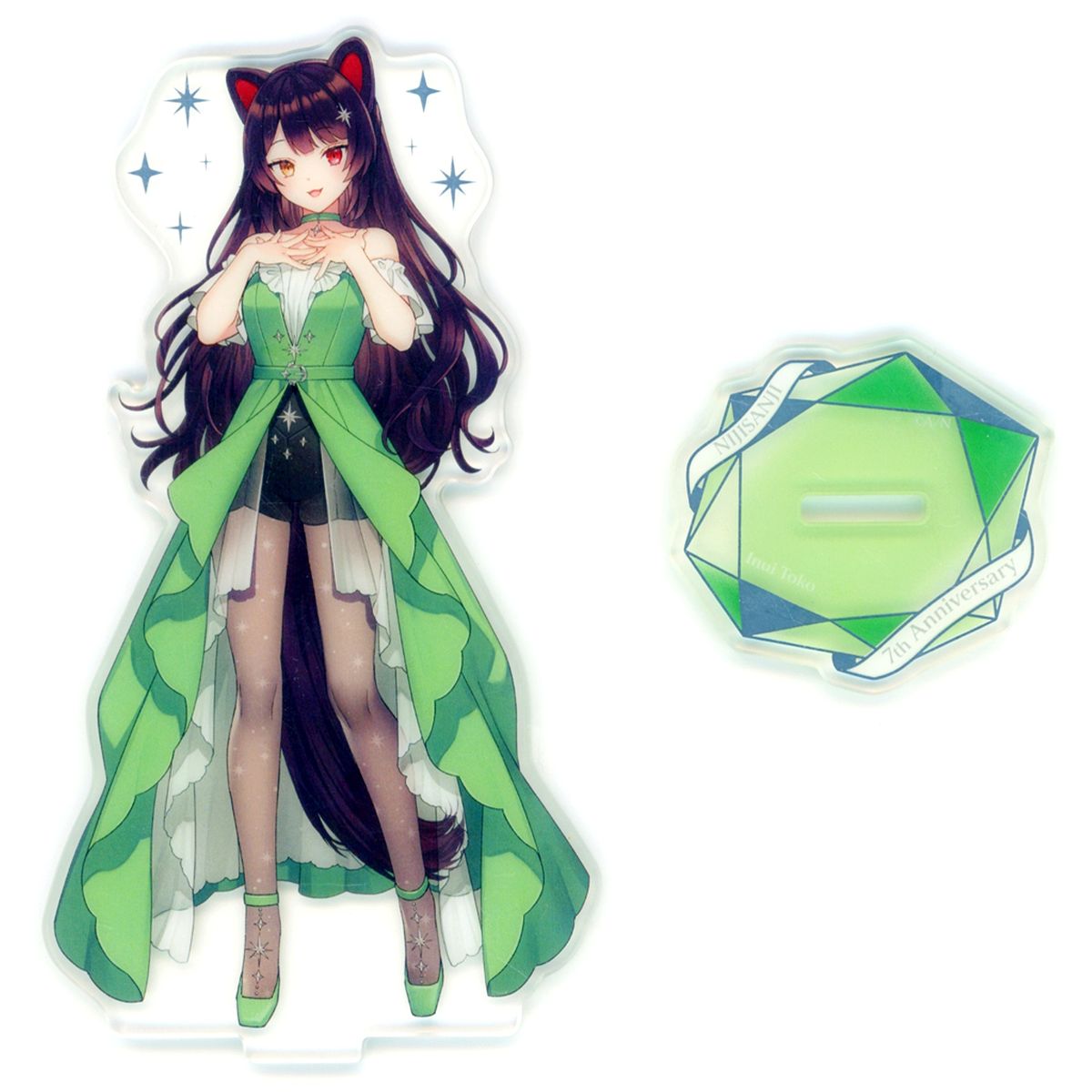 Inui Toko Gold Foil Acrylic Stand Virtual YouTuber Nijisanji 7th Anniversary [USED]