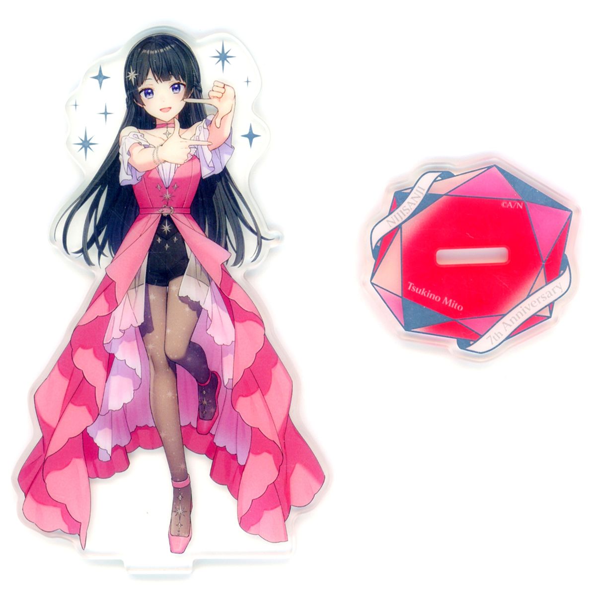 Tsukino Mito Gold Foil Acrylic Stand Virtual YouTuber Nijisanji 7th Anniversary [USED]