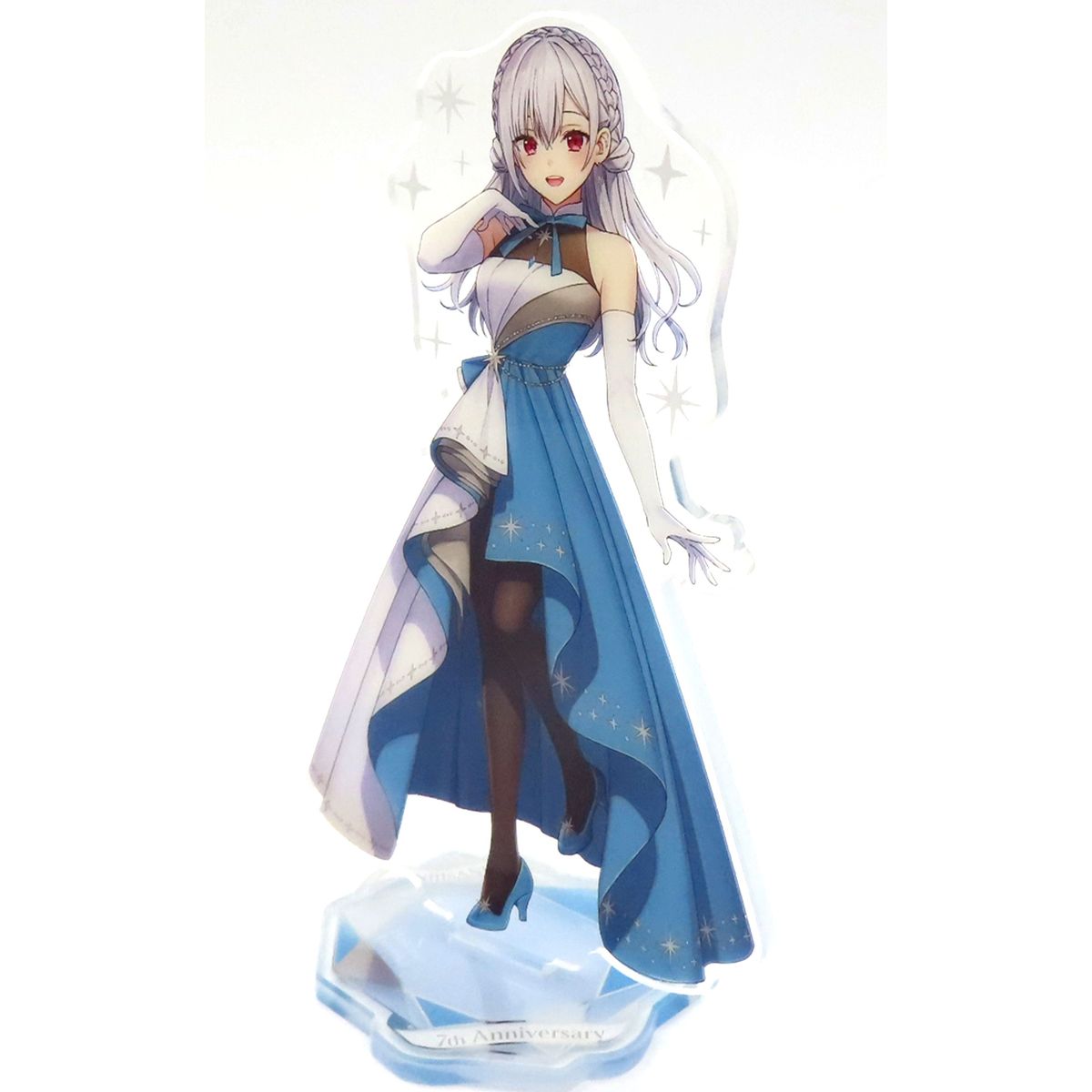 Hakase Fuyuki Foil Stamped Acrylic Stand Virtual YouTuber Nijisanji 7th Anniversary [USED]