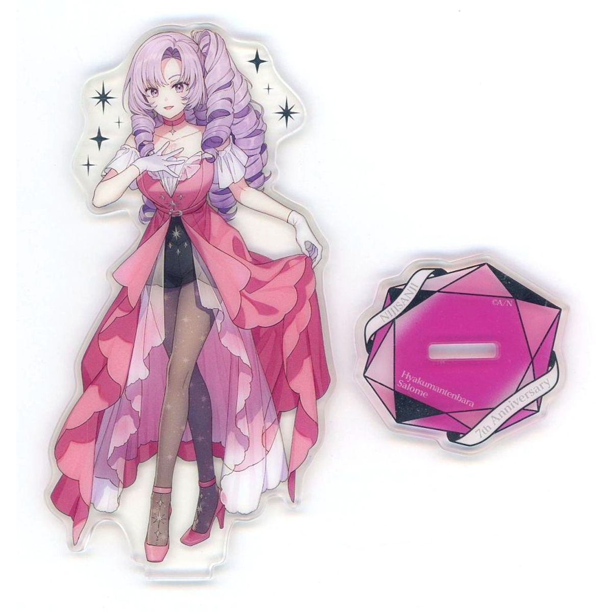 Hyakumantenbara Salome Gold Foil Acrylic Stand Virtual YouTuber Nijisanji 7th Anniversary [USED]