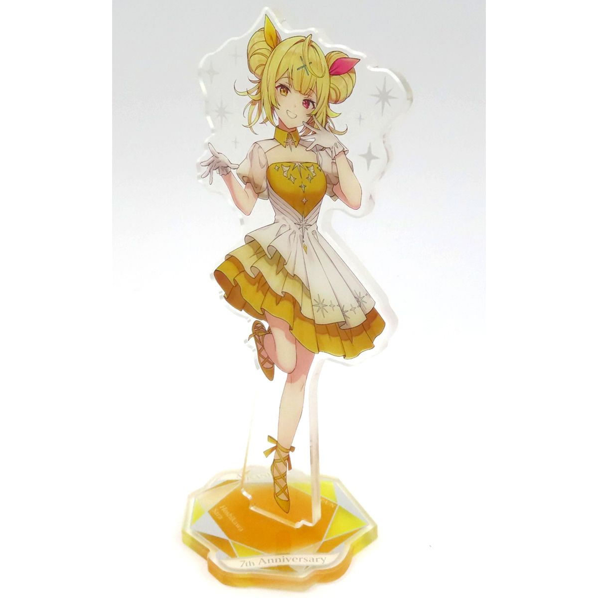 Hoshikawa Sara Gold Foil Acrylic Stand Virtual YouTuber Nijisanji 7th Anniversary [USED]