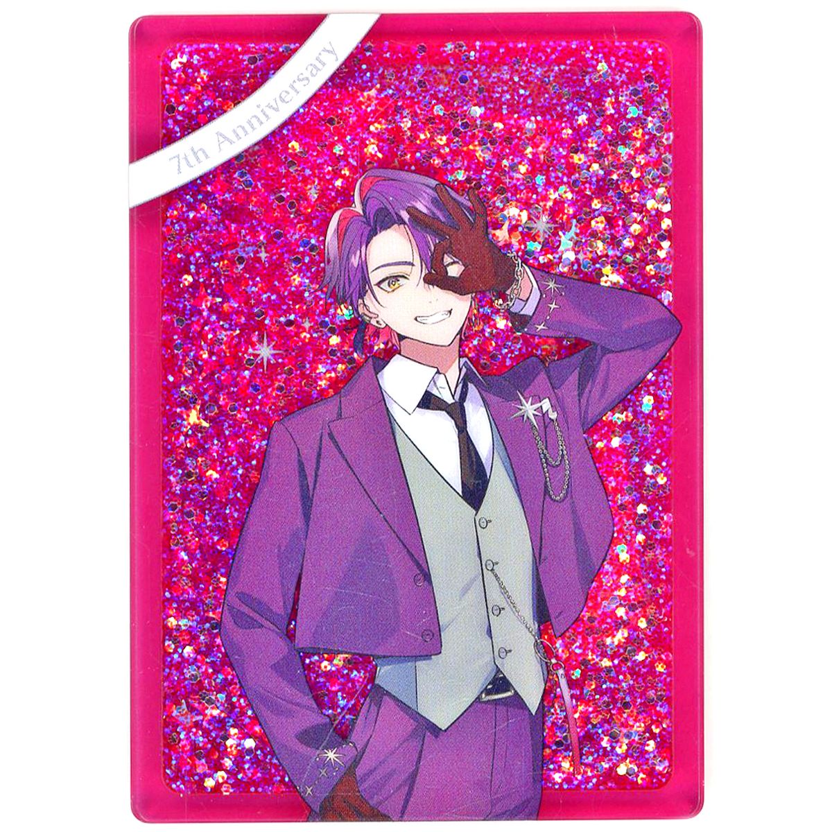 Watarai Hibari Virtual YouTuber Nijisanji Mini Glitter Acrylic Block 7th Anniversary Mini Gift Set Single Item [USED]