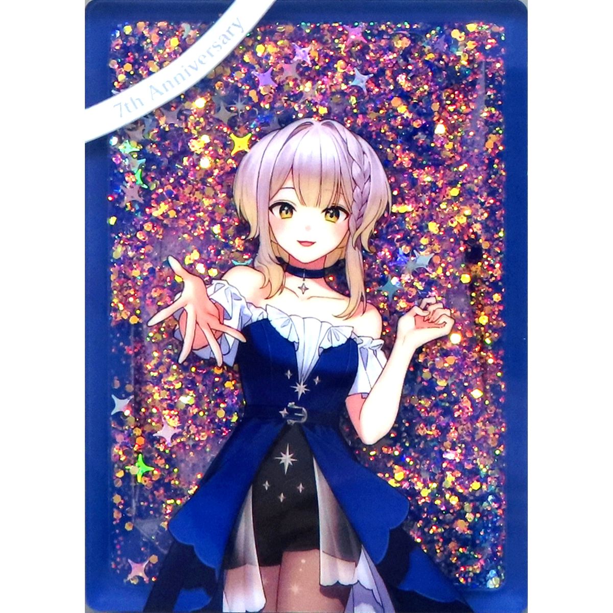 Shioriha Ruri Virtual YouTuber Nijisanji Mini Glitter Acrylic Block Only from 7th Anniversary Mini Gift Set [USED]