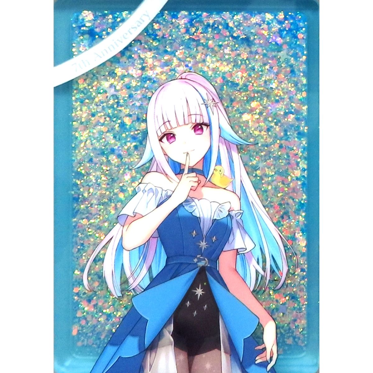 Lize Helesta Mini Glitter Acrylic Block Virtual YouTuber Nijisanji 7th Anniversary Mini Gift Set Bonus Item Single Item [USED]