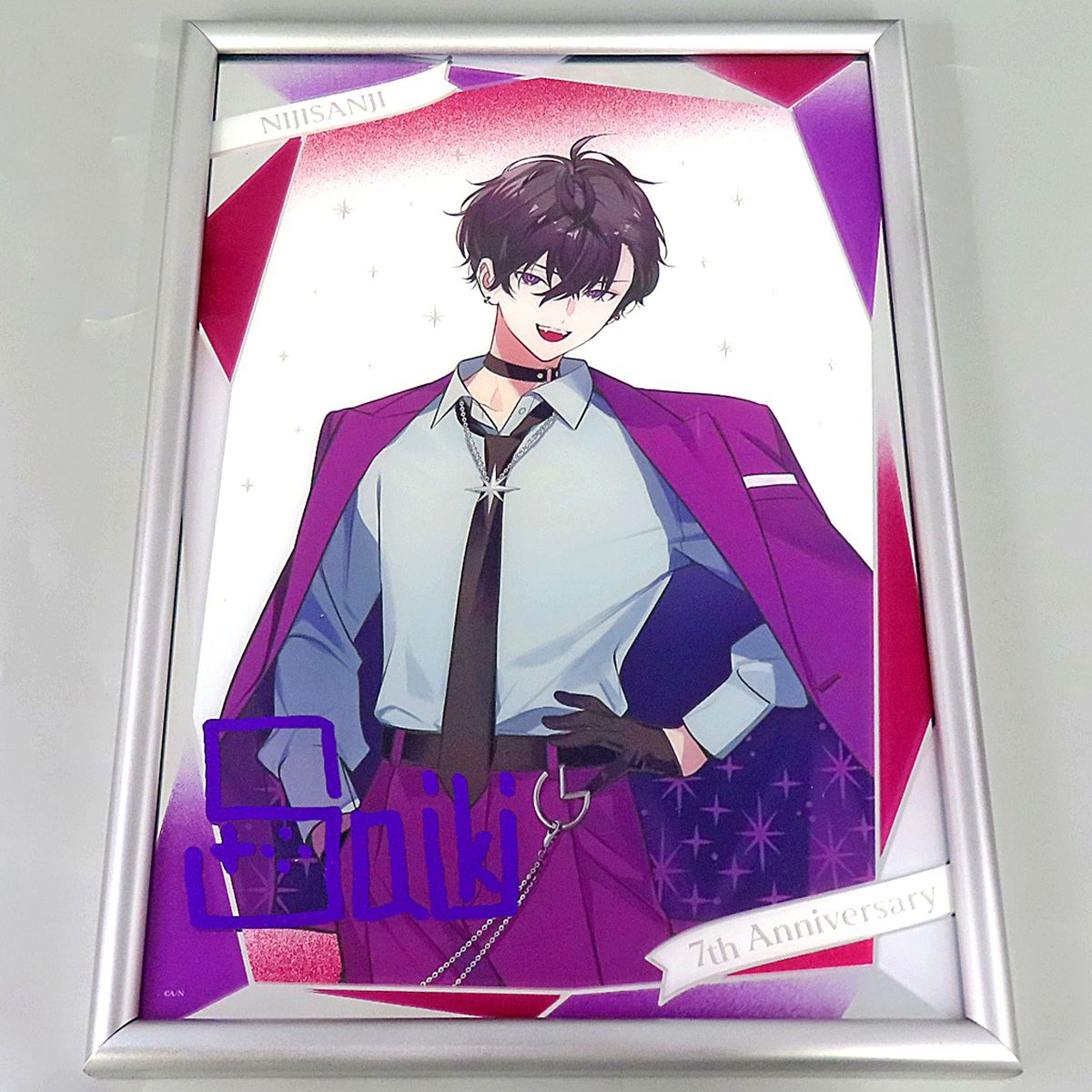 Saiki Ittetsu Mirror Acrylic Plate Virtual YouTuber Nijisanji 7th Anniversary [USED]