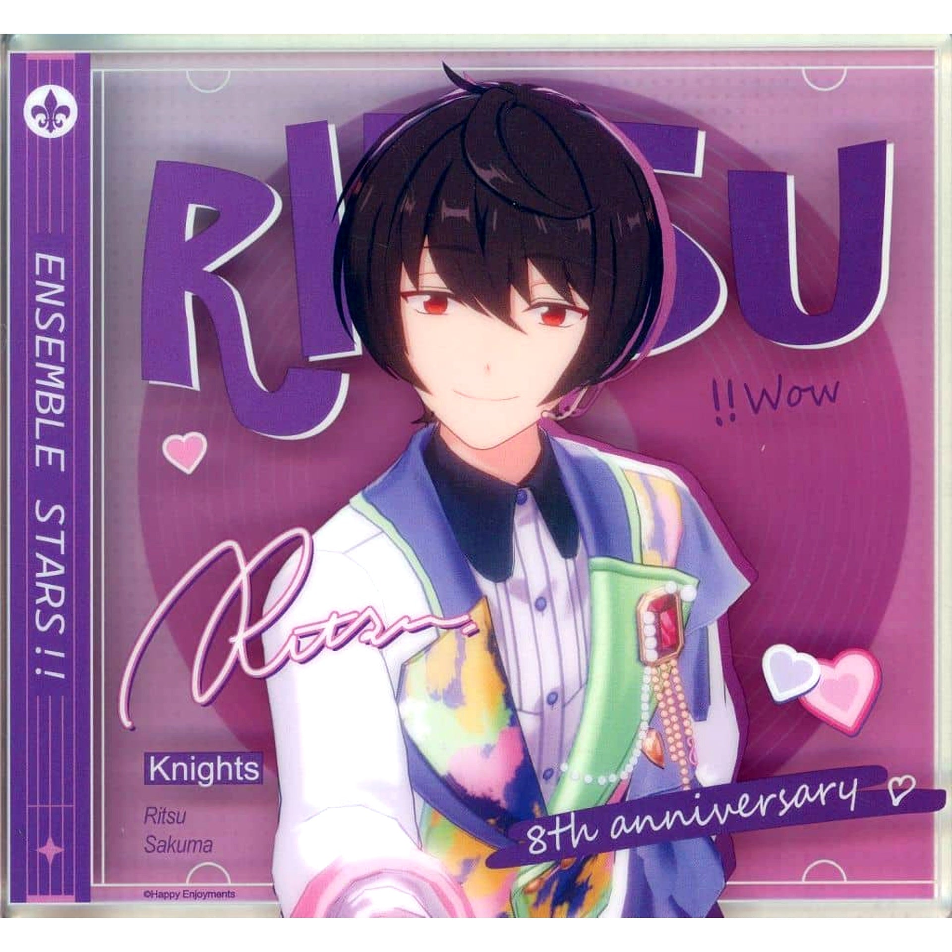 Ritsu Sakuma Ensemble Stars!! China Exclusive One Heart One Dream Acrylic Block [USED]