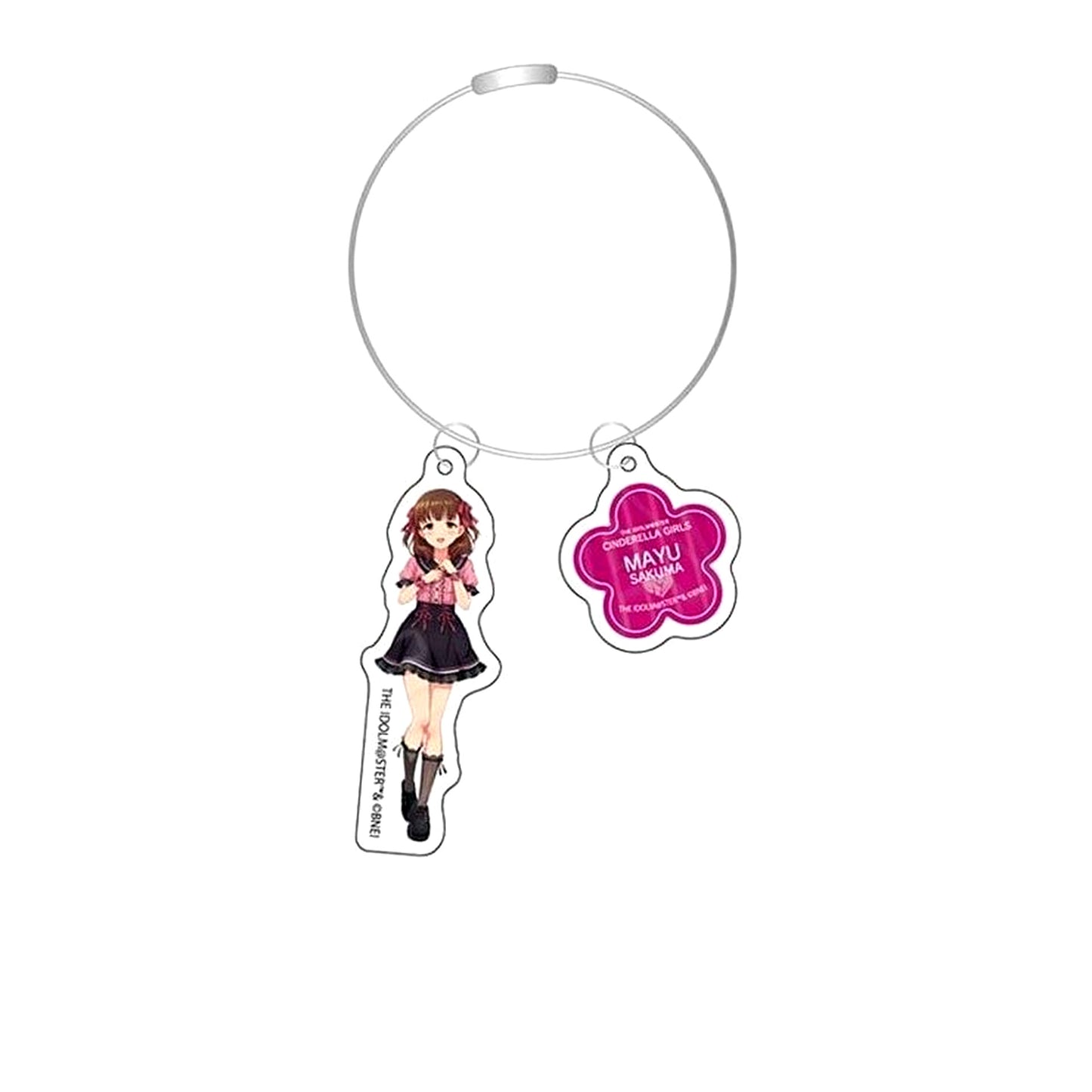 Mayu Sakuma The Idolmaster Cinderella Girls Starlight Stage STaiRs to 10th Anniversary SHOP in Yurakucho Marui Wire Keychain Subculture Fashion Ver. [USED]