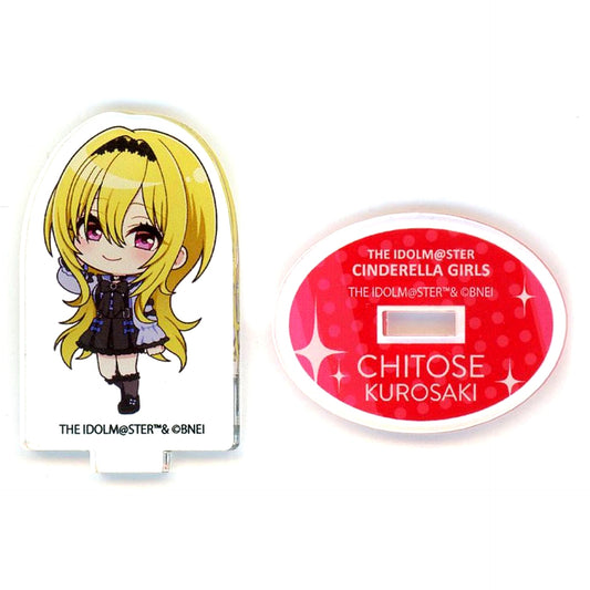 Chitose Kurosaki Mini Acrylic Stand Subculture Fashion Deformed Ver. The Idolmaster Cinderella Girls Starlight Stage STAiRs to 10th Anniversary SHOP in Yurakucho Marui [USED]