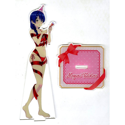 Megumi Tadokoro S-1-2 Prize Food Wars! Shokugeki no Soma Choosable BIG Acrylic Stand Figure Kujibikido Soma Yukihira Birthday! Present is Us Online Kuji [USED]