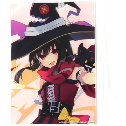 Megumin B-3 Prize Memorial Outfit Ver. Acrylic Panel Kujibikido KonoSuba God's Blessing on This Wonderful World! Online Kuji [USED]
