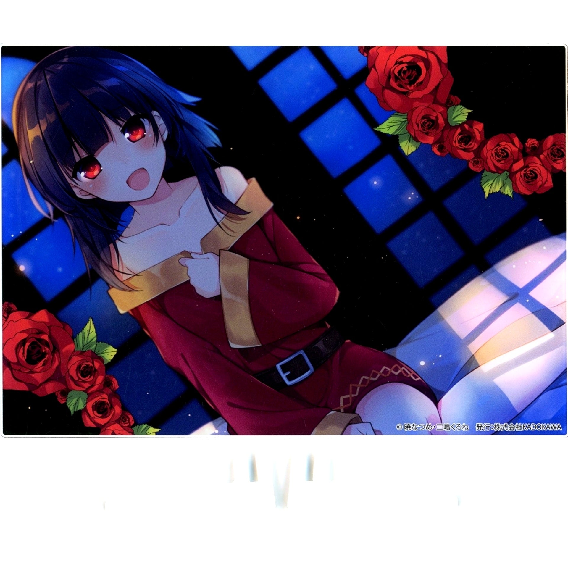 Confession B-7 Prize Acrylic Panel Kujibikido KonoSuba God's Blessing on This Wonderful World! Online Kuji Memorial Outfit Ver. [USED]