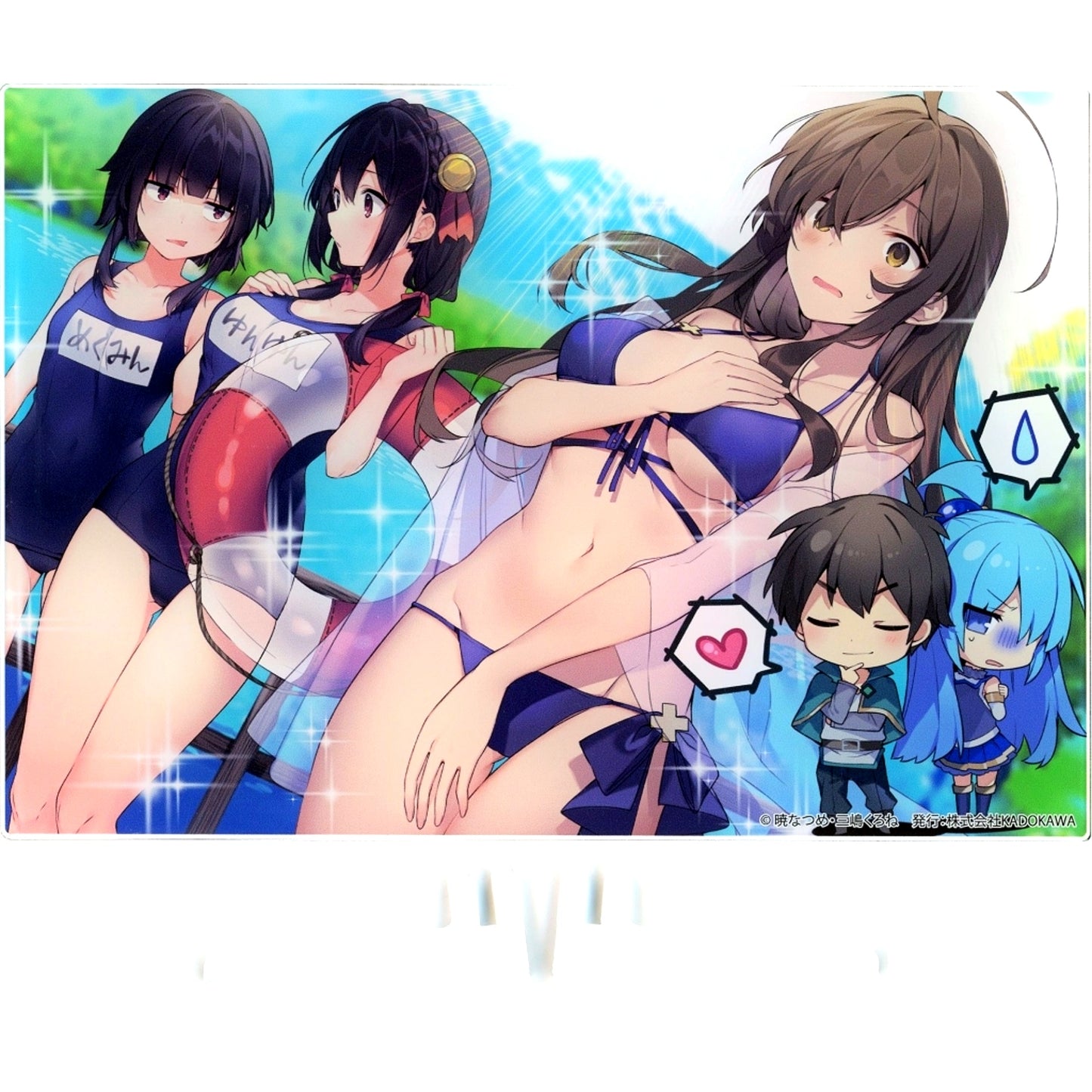 Red Stream Explosion! B-8 Prize Kujibikido KonoSuba Online Kuji Memorial Outfit Ver. Acrylic Panel [USED]
