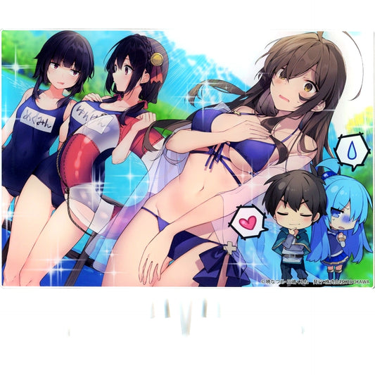Red Stream Explosion! B-8 Prize Kujibikido KonoSuba Online Kuji Memorial Outfit Ver. Acrylic Panel [USED]