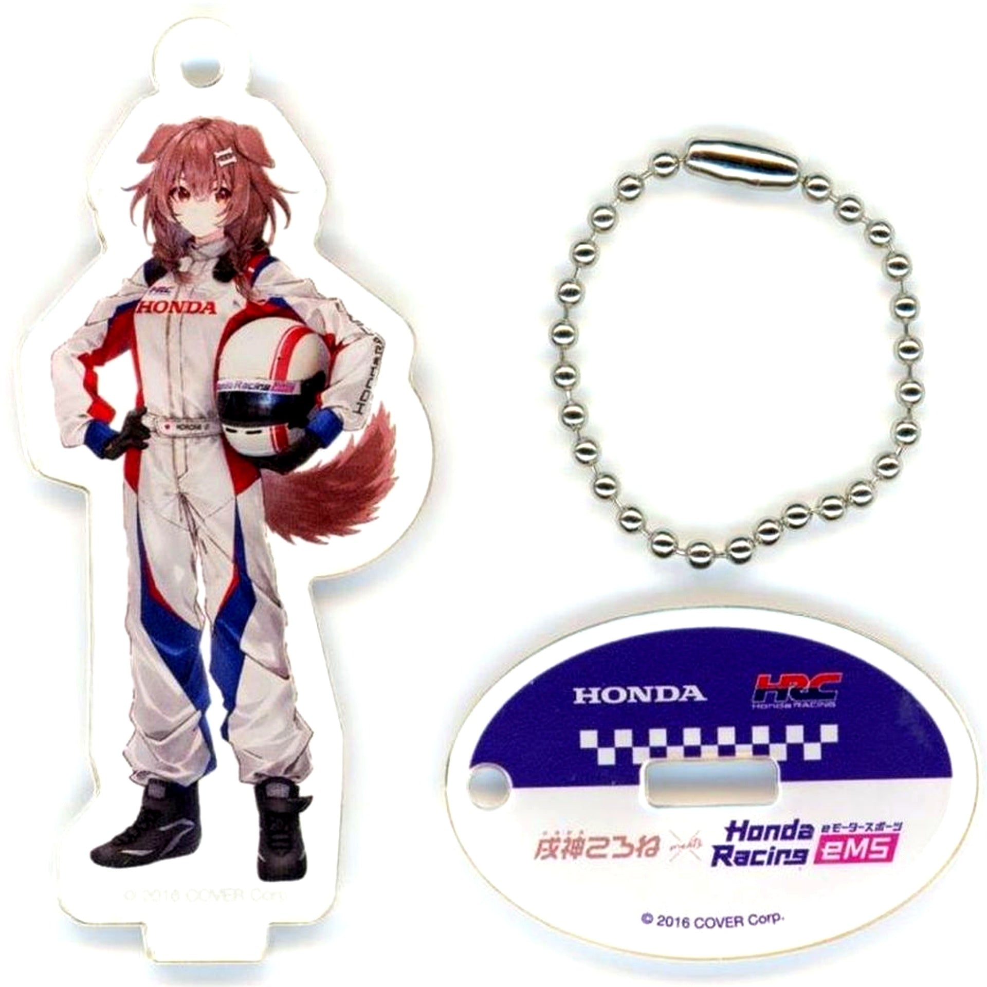 Inugami Korone Type A Hololive Acrylic Keychain HONDA Racing eMS [USED]
