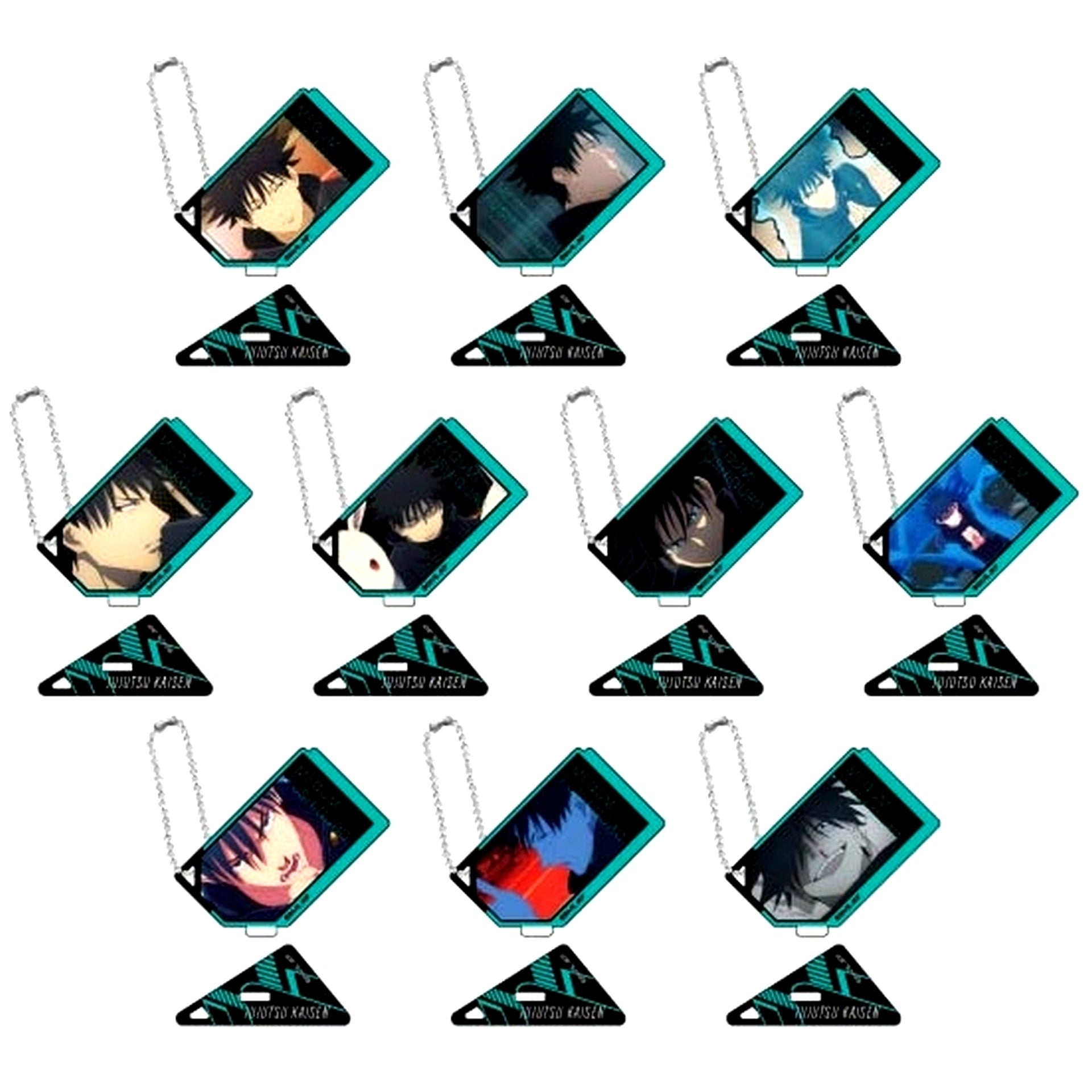Set of 10 Jujutsu Kaisen Photo Stand Acrylic Keychain Megumi Fushiguro BOX [USED]