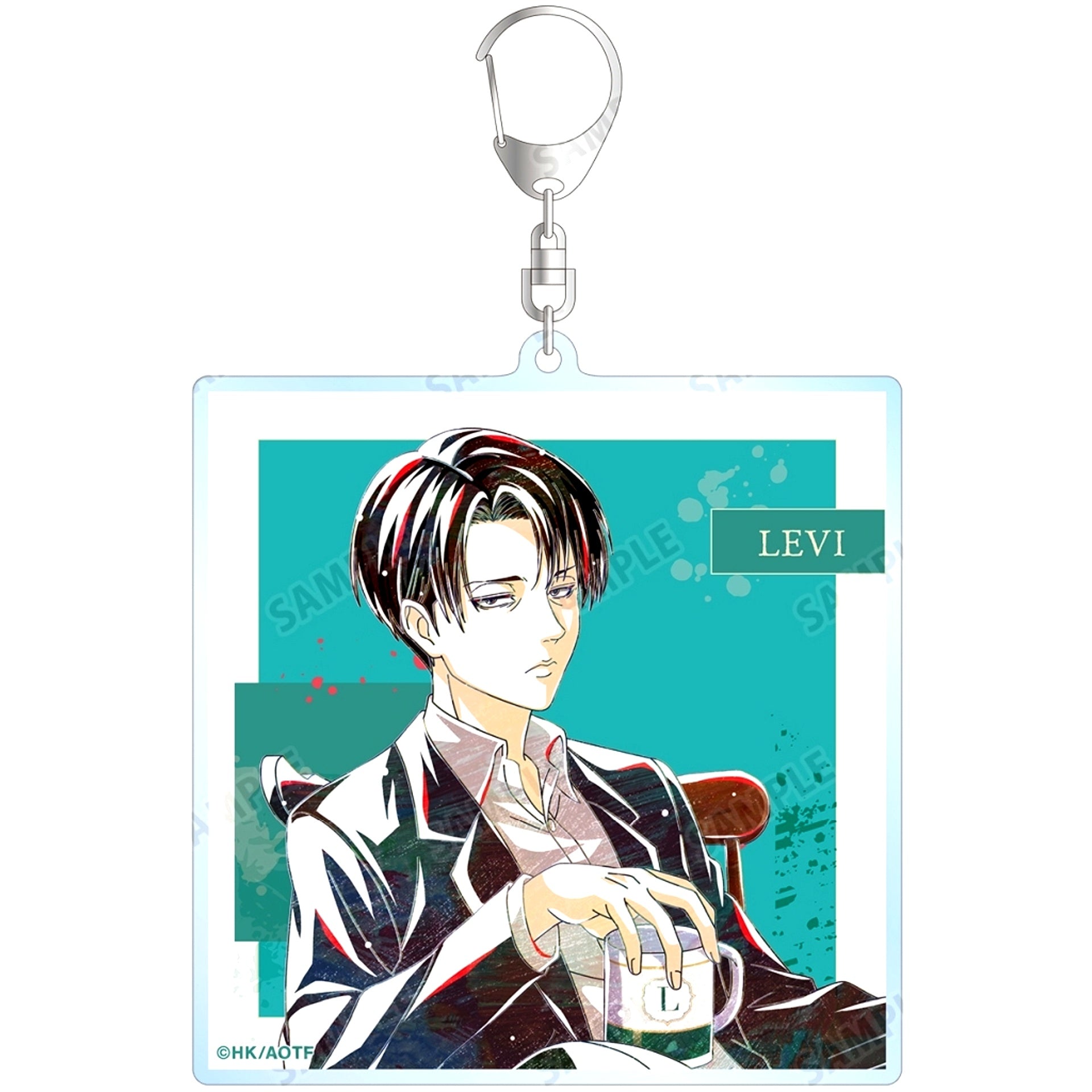 Levi Attack on Titan Drawn Tea Time Ver. Ani-Art BIG Acrylic Keychain [USED]