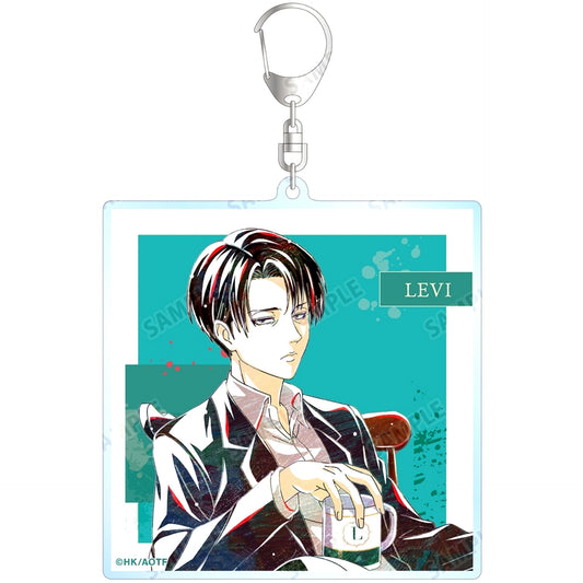 Levi Attack on Titan Drawn Tea Time Ver. Ani-Art BIG Acrylic Keychain [USED]
