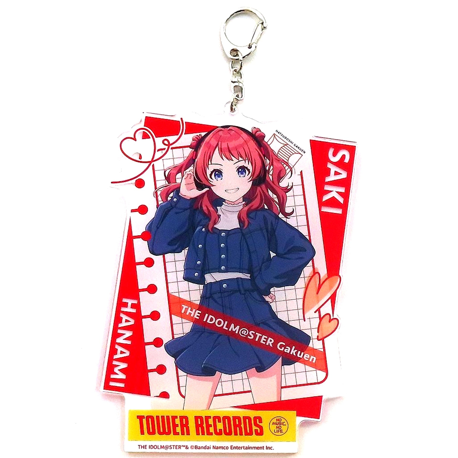 Saki Hanami Gakuen Idolmaster x TOWER RECORDS Trading Acrylic Keychain [USED]