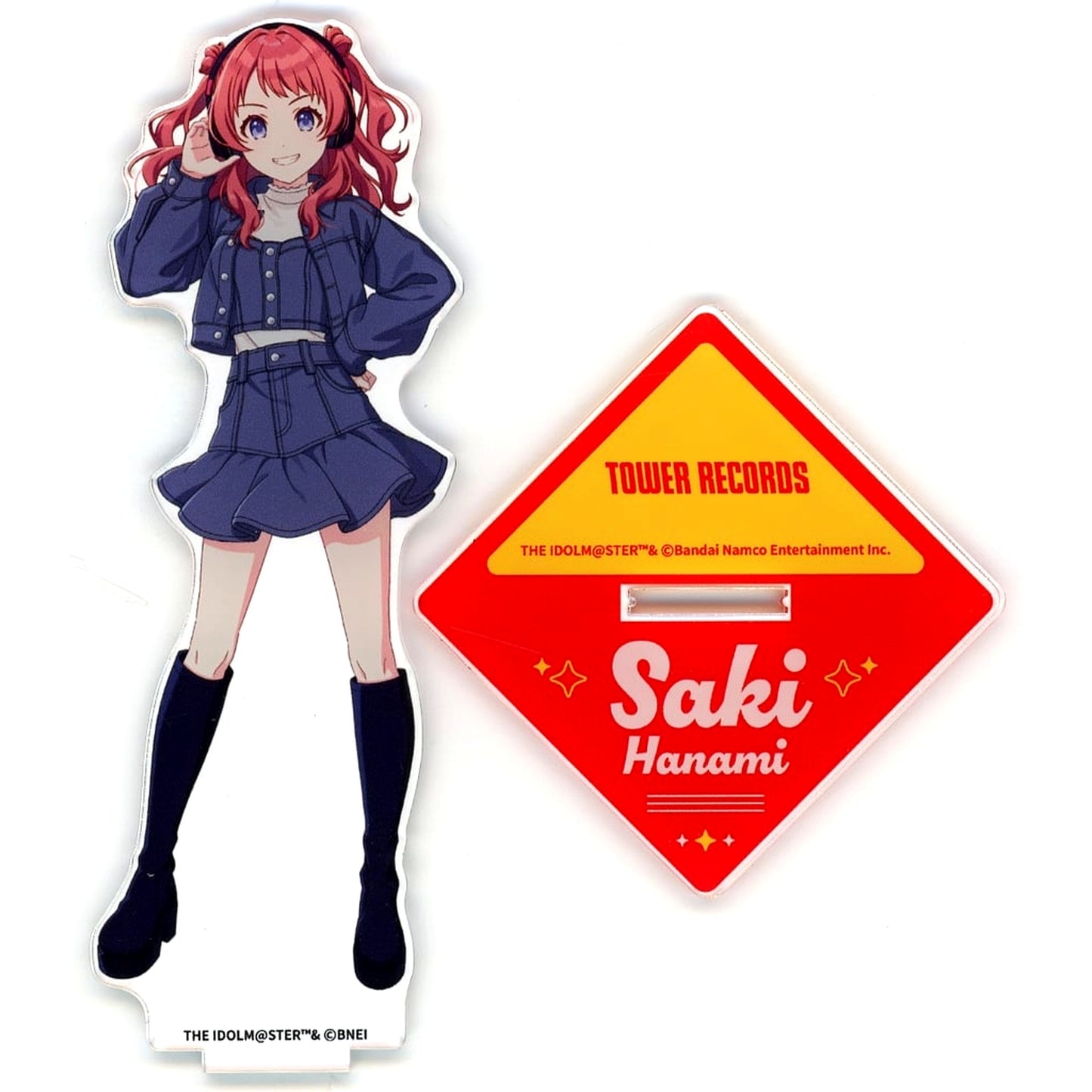 Saki Hanami Gakuen Idolmaster Acrylic Stand TOWER RECORDS [USED]