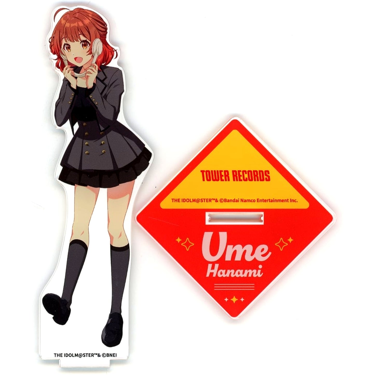 Ume Hanami Gakuen Idolmaster Acrylic Stand TOWER RECORDS [USED]