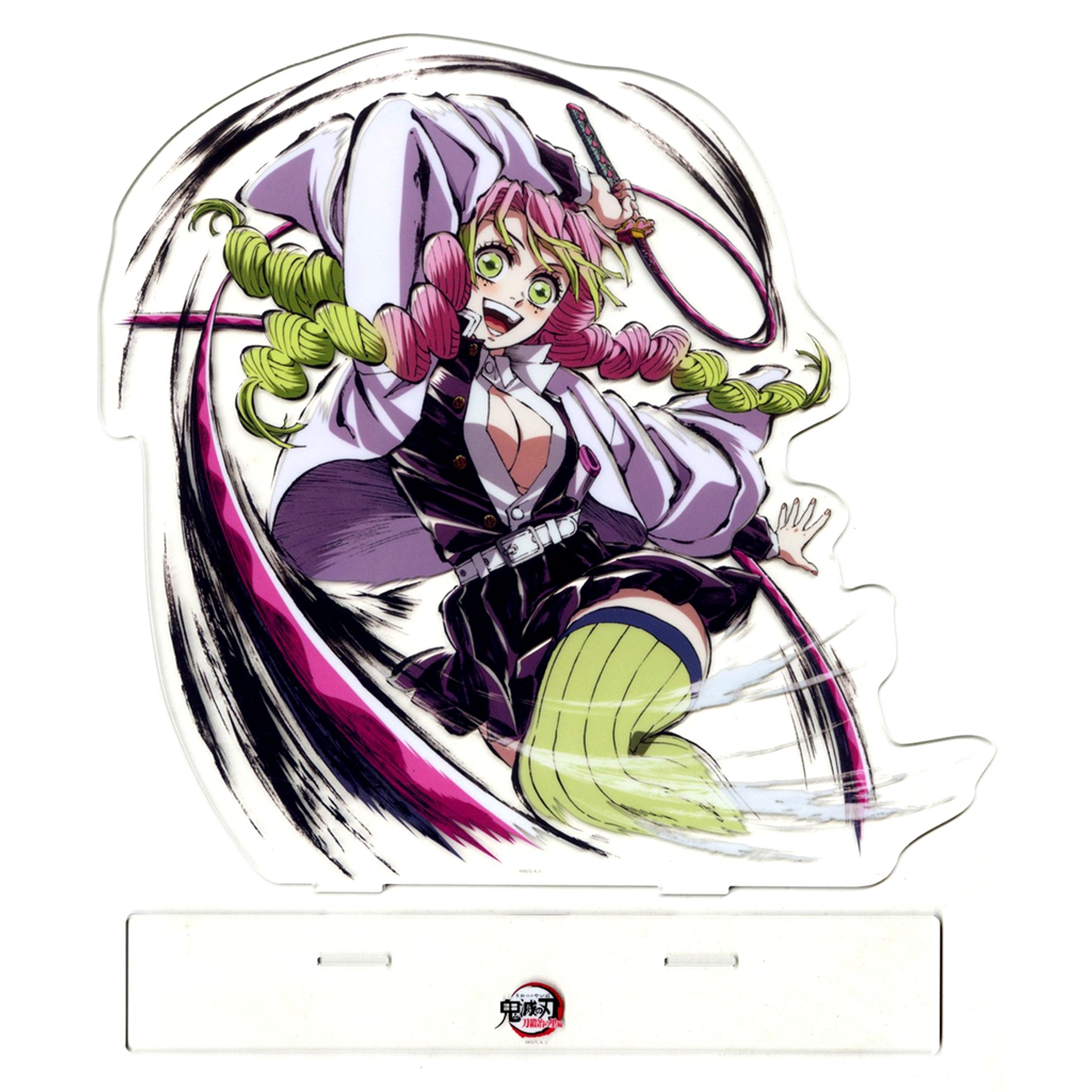 Mitsuri Kanroji Big Acrylic Stand Demon Slayer: Kimetsu no Yaiba Swordsmith Village Arc / Hashira Training Arc Love Hashira Mitsuri Kanroji Interlude Art Book Cover Illustration WEBSHOP Kuji Prize A C105 Goods [USED]