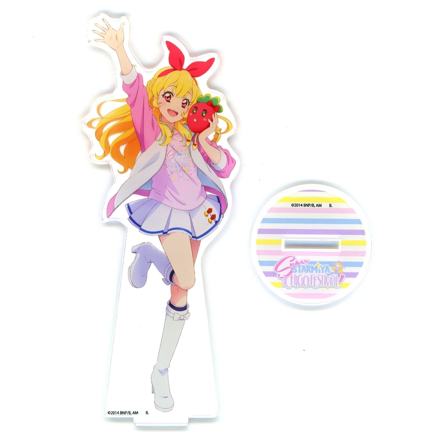 Ichigo Hoshimiya Staff Jacket Ver. Acrylic Stand Aikatsu! The Movie Great Starmiya Ichigo Festival [USED]