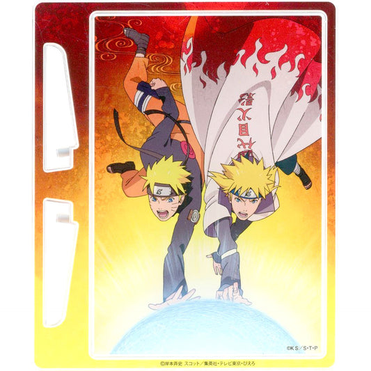 Naruto Uzumaki & Minato Namikaze Acrylic Easel Panel Naruto Shippuden [USED]