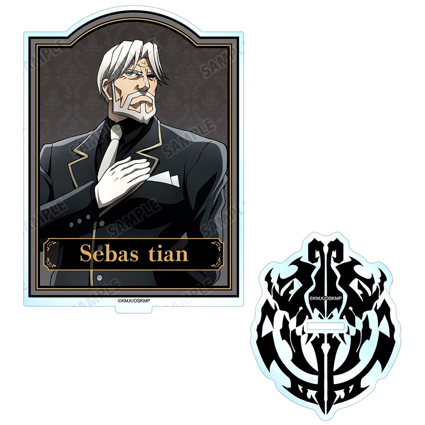 Sebas Tian Overlord The Sacred Kingdom Movie BIG Acrylic Stand [USED]