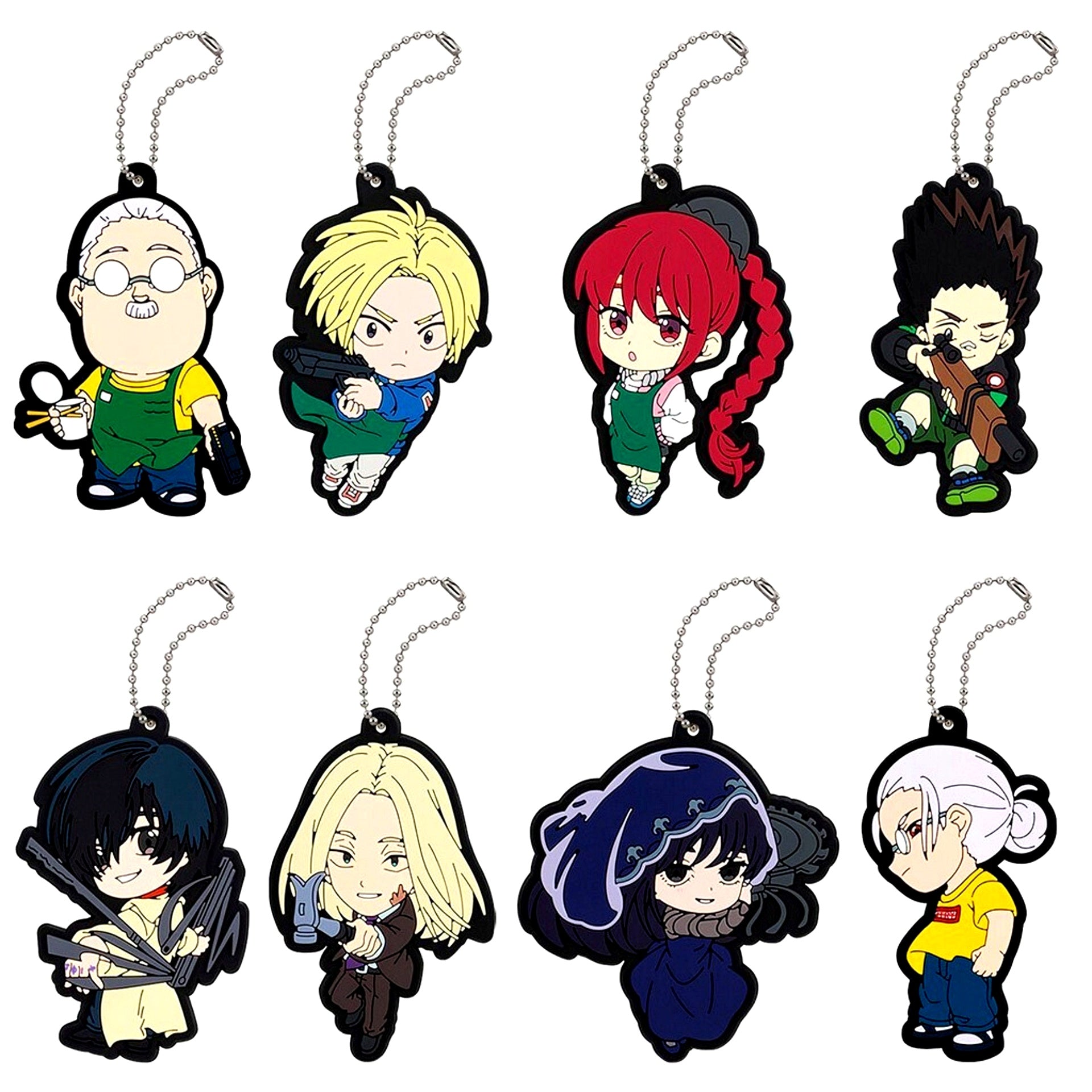 Set of 8 SAKAMOTO DAYS Capsule Rubber Mascot Jan 2025 ver. [USED]