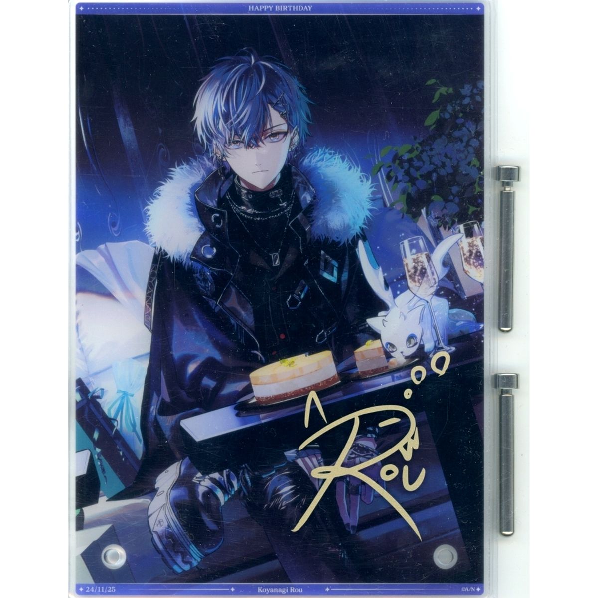 Koyanagi Rou A5 Acrylic Panel Replica Autograph Virtual YouTuber Nijisanji Birthday 2024 [USED]