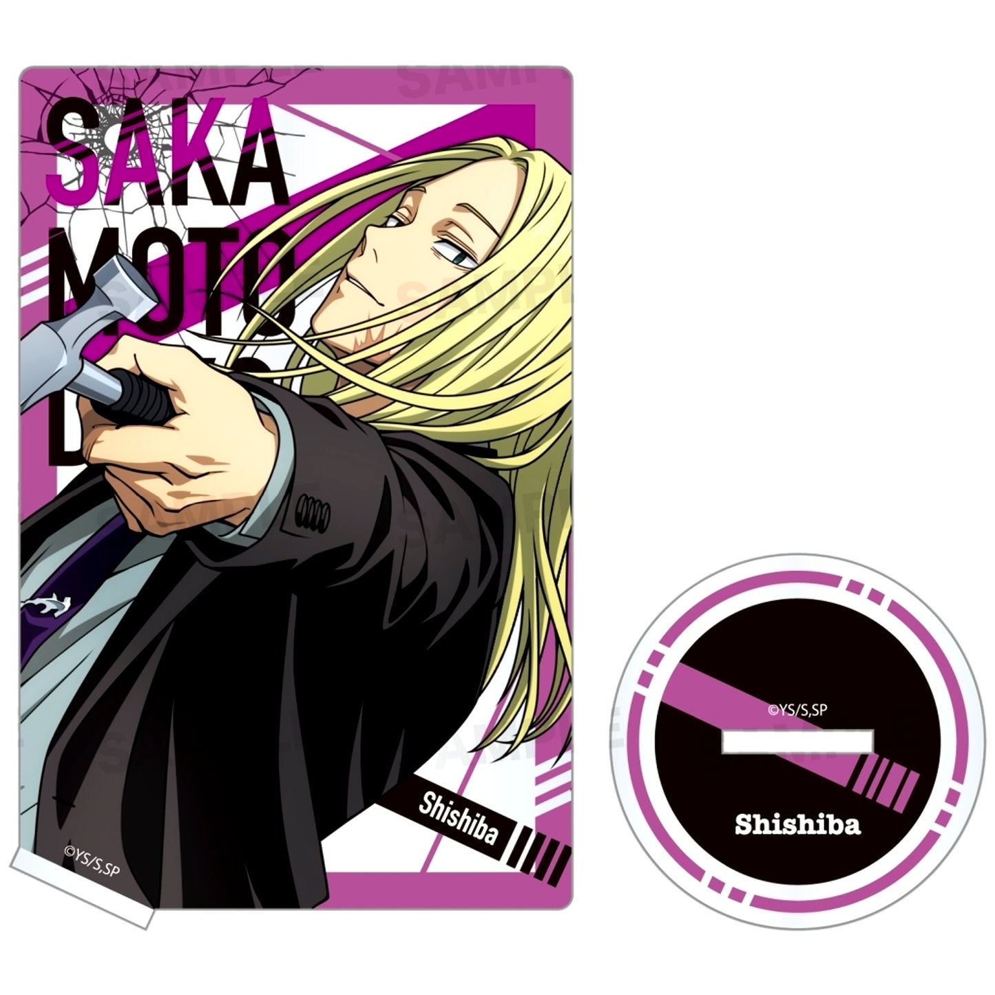 Shishiba Sakamoto Days Card-shaped Acrylic Stand [USED]