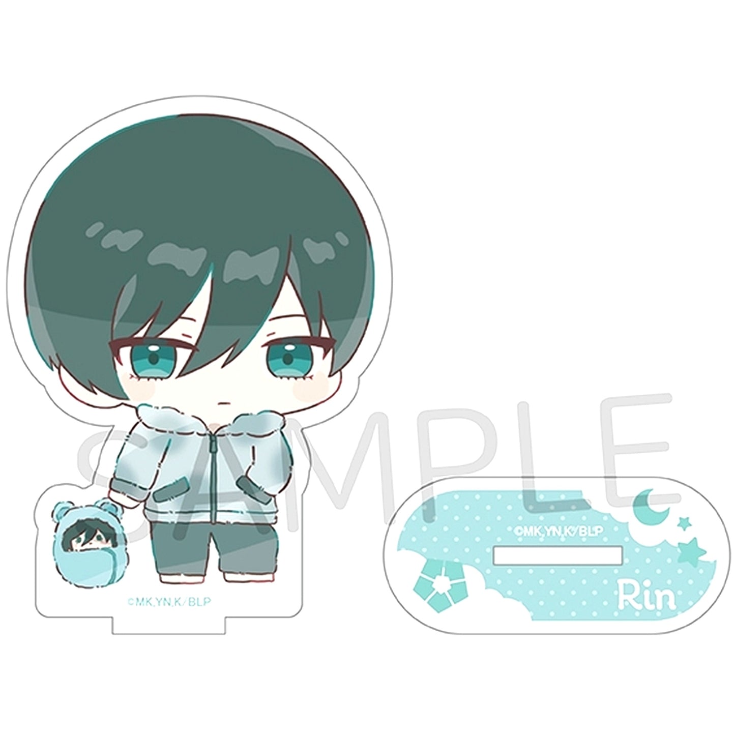 Rin Itoshi Blue Lock Acrylic Stand Kurumi Pajama Mini Character Ver. [USED]
