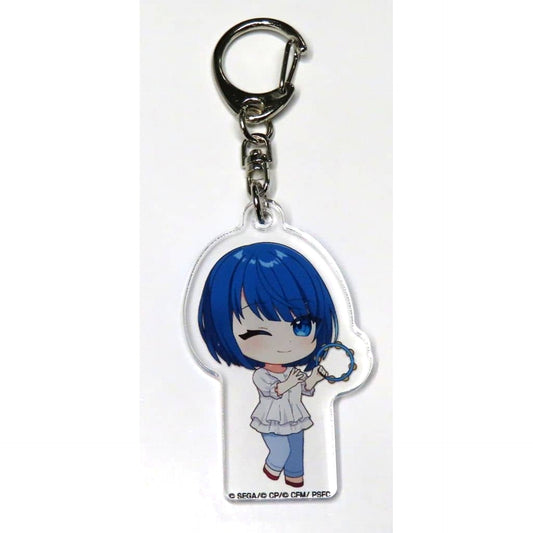 Colorful Stage! The Movie: A Miku Who Can't Sing Haruka Kiritani Acrylic Keychain B BOX Karaoke-kan Collaboration Campaign Exclusive Keychains [USED]