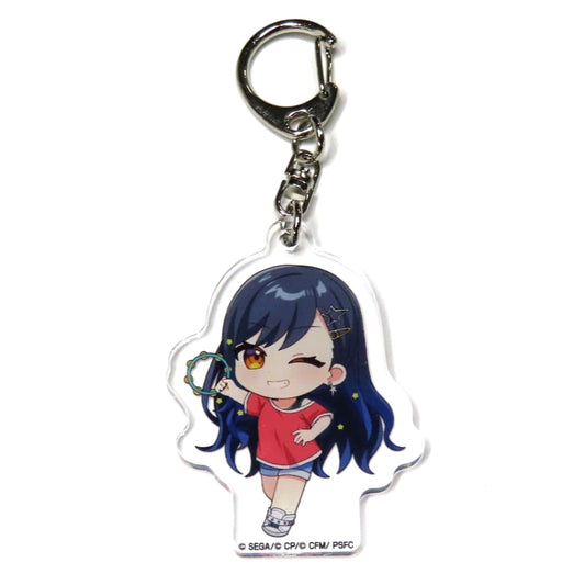 Colorful Stage! The Movie: A Miku Who Can't Sing An Shiraishi Acrylic Keychain B BOX Karaoke-kan Collaboration Campaign Exclusive Keychains [USED]