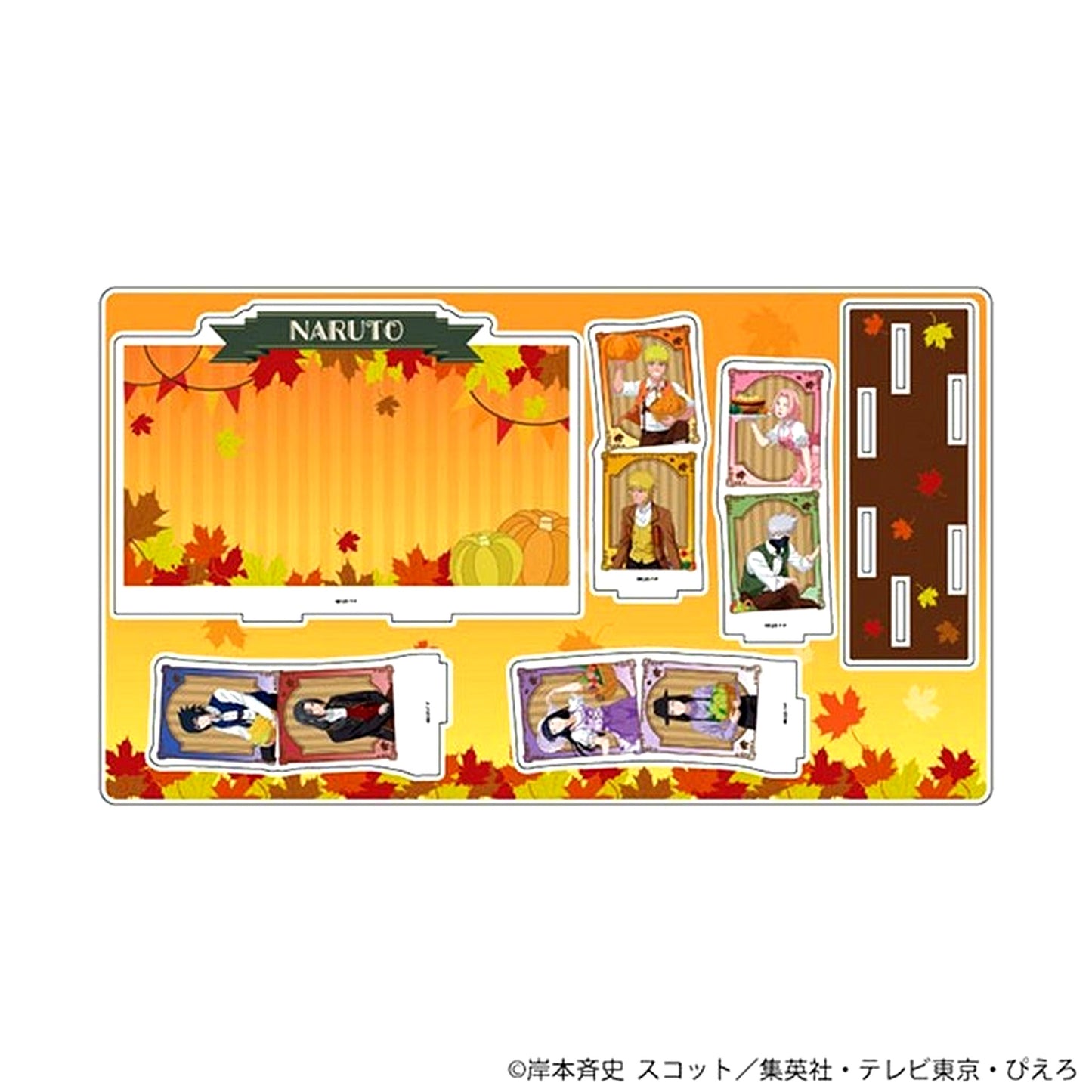 Group Design 01. Naruto Shippuden Harvest Festival Ver. Illustration Premium Acrylic Diorama Plate [USED]