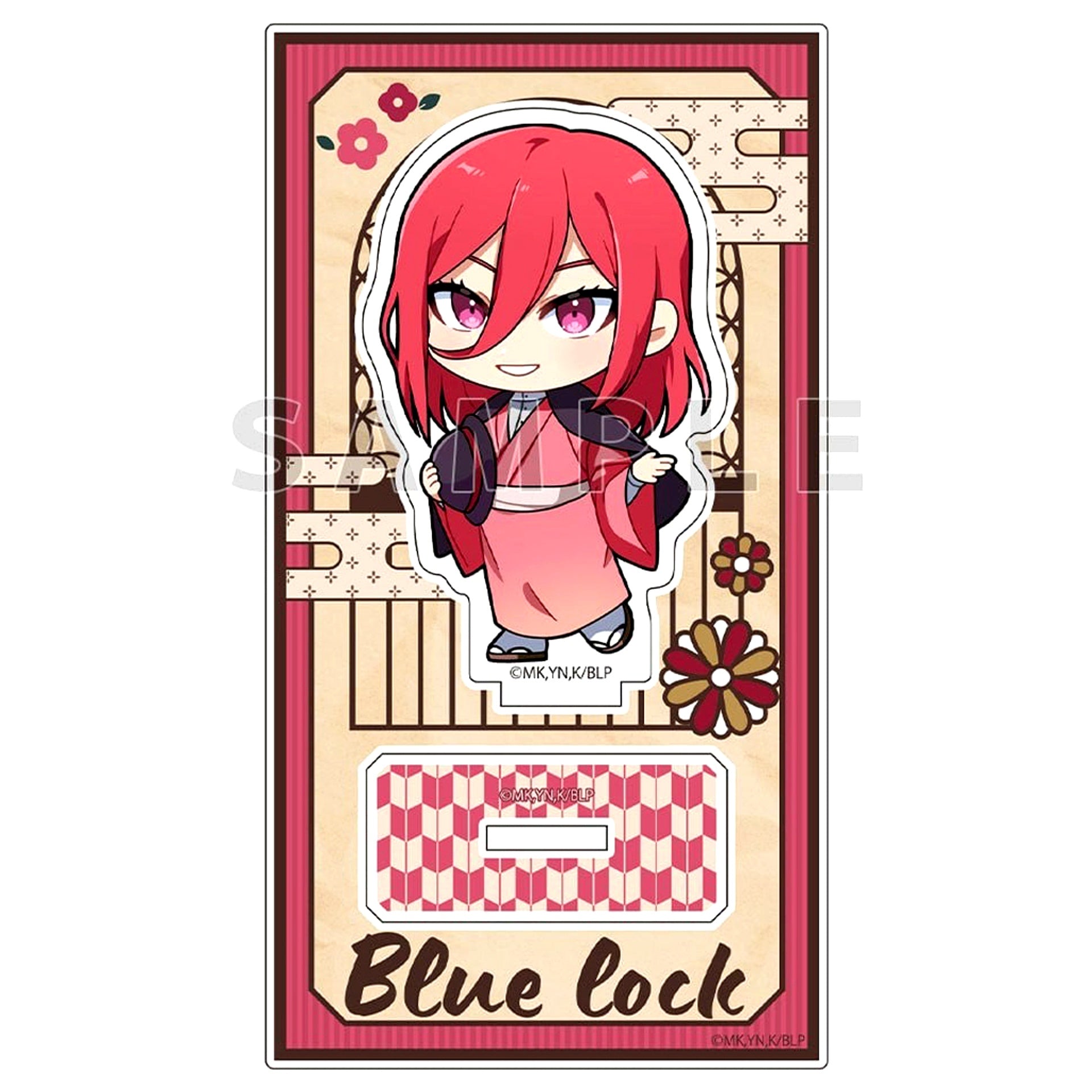 Hyoma Chigiri Retro Roman Acrylic Stand Blue Lock [USED]
