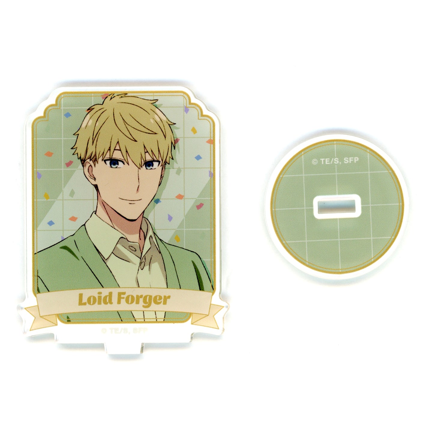 Loid Forger Square Illustration Holiday Party Ver. Trading Acrylic Stand Spy x Family Loft Pop Up Store [USED]